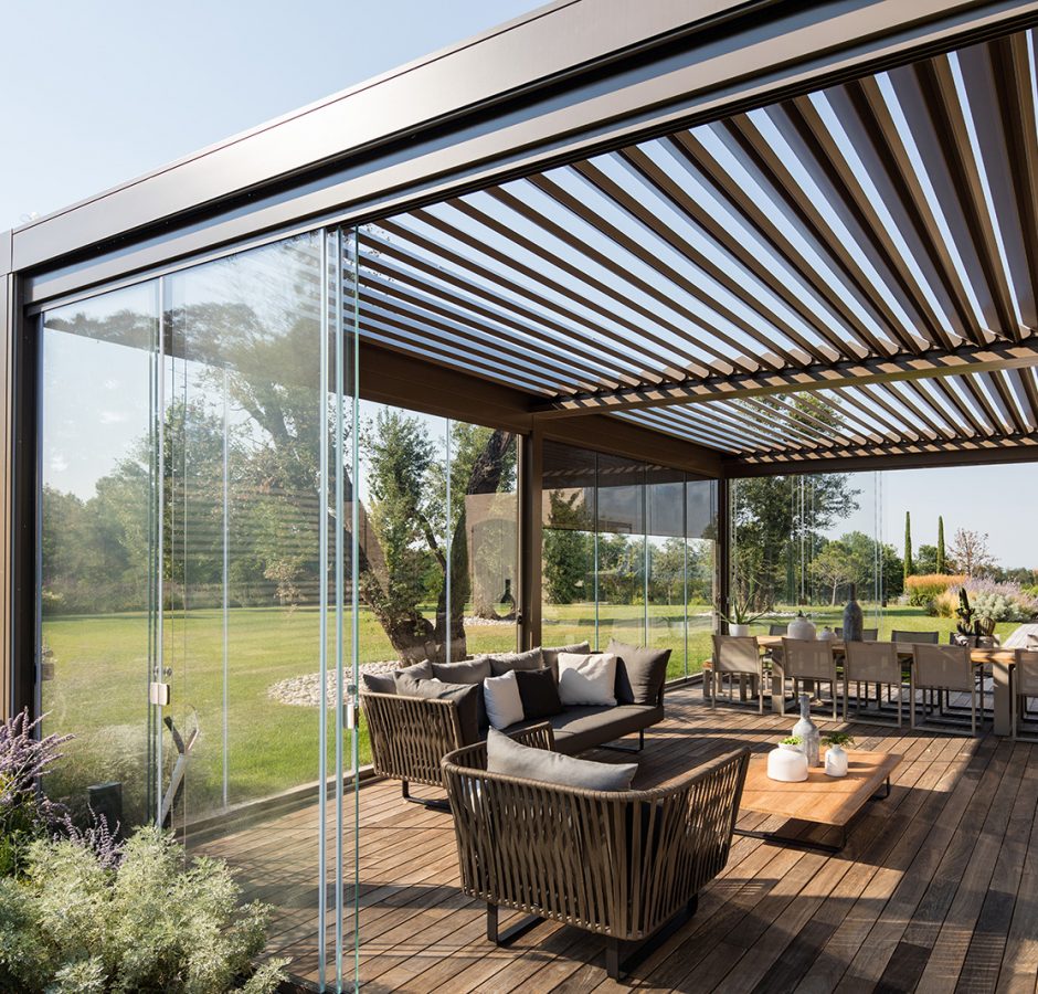 Pergola a lamelle orientabili pratic